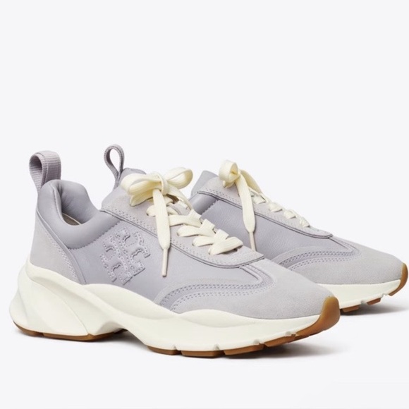 NIB Tory Burch Good Luck Trainer Spring Lavender - size 7.5 - Picture 1 of 10